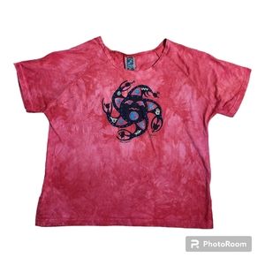 Vintage 2000 Dagoli Millennium "Moon Dancer" Tie Dye T-shirt Oversized